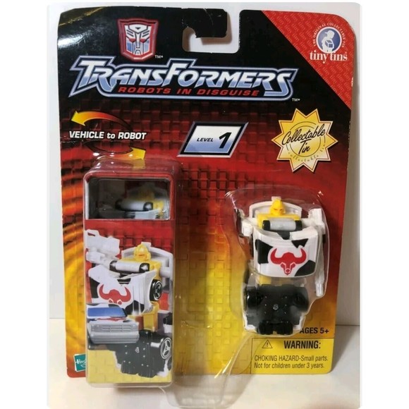 Transformers Robots In Disguise (2003) Iron Hide Toy Figure w/Tin - Picture 1 of 2